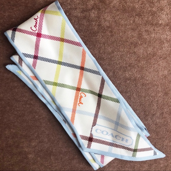 Coach Accessories - Coach 100% Silk Scarf ✨NWOT